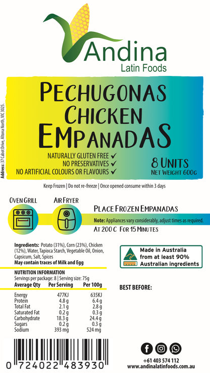Empanadas de pollo (600g)