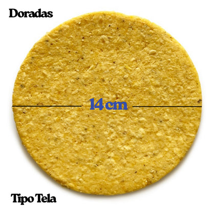 Arepa Grande de Maíz Amarillo (600g) - DORADAS