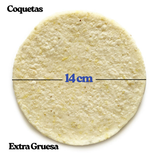Large Thick White Corn Arepas (720g) - COQUETAS