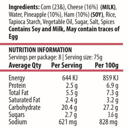 Hawaiian Empanadas 600g (TROPICOQUETAS)