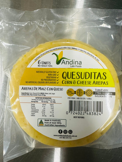 Arepa de Queso (420g) - QUESUDITAS