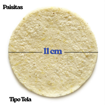 Arepa de Maíz Blanco Regular (700g) - PAISITAS