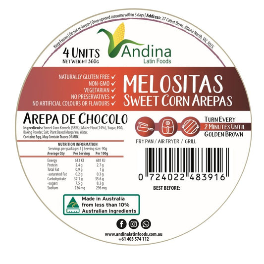 Sweet Corn Arepas (350g)