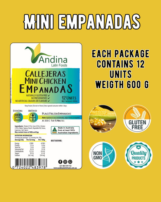 Mini Chicken Empanadas  600 g (CALLEJERAS)