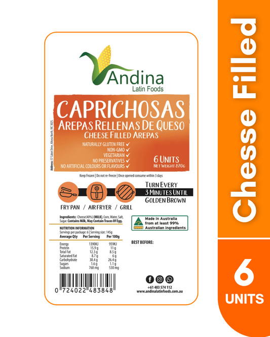 Cheese Filled Arepas 870g (CAPRICHOSAS)