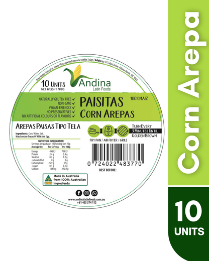 Regular White Corn Arepa (700g)- PAISITAS