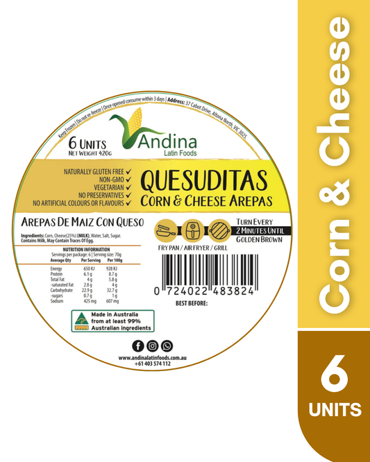 Cheese Arepa 420g (QUESUDITAS)