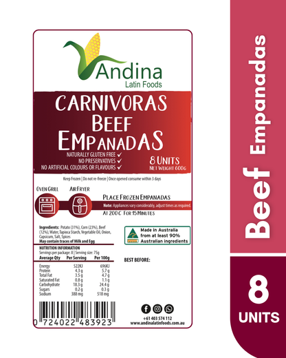 Beef Empanadas 600g (CARNIVORAS)